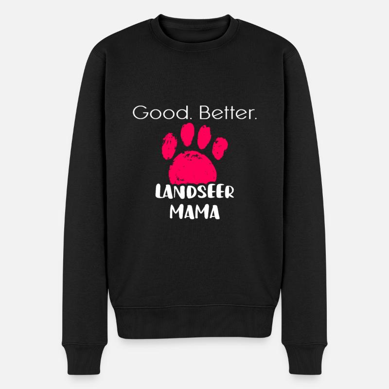 Landseer - Männer Premium Bio Pullover - Schwarz