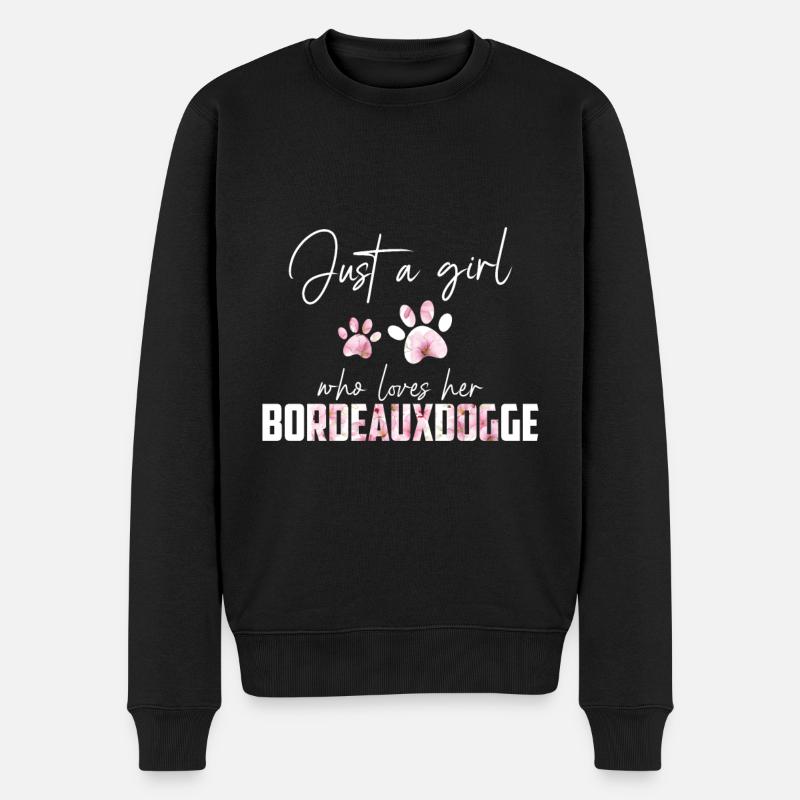 Bordeauxdogge - Männer Premium Bio Pullover - Schwarz