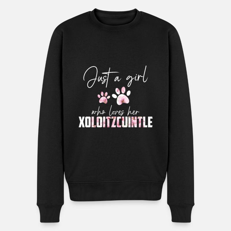 Xoloitzcuintle - Pull Premium bio Homme - noir