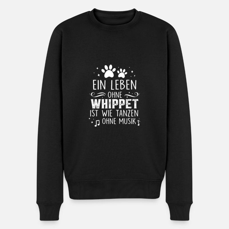 Ein Leben ohne Whippet - Männer Premium Bio Pullover - Schwarz