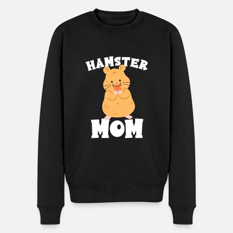 Maman hamster - Pull Premium bio Homme - noir