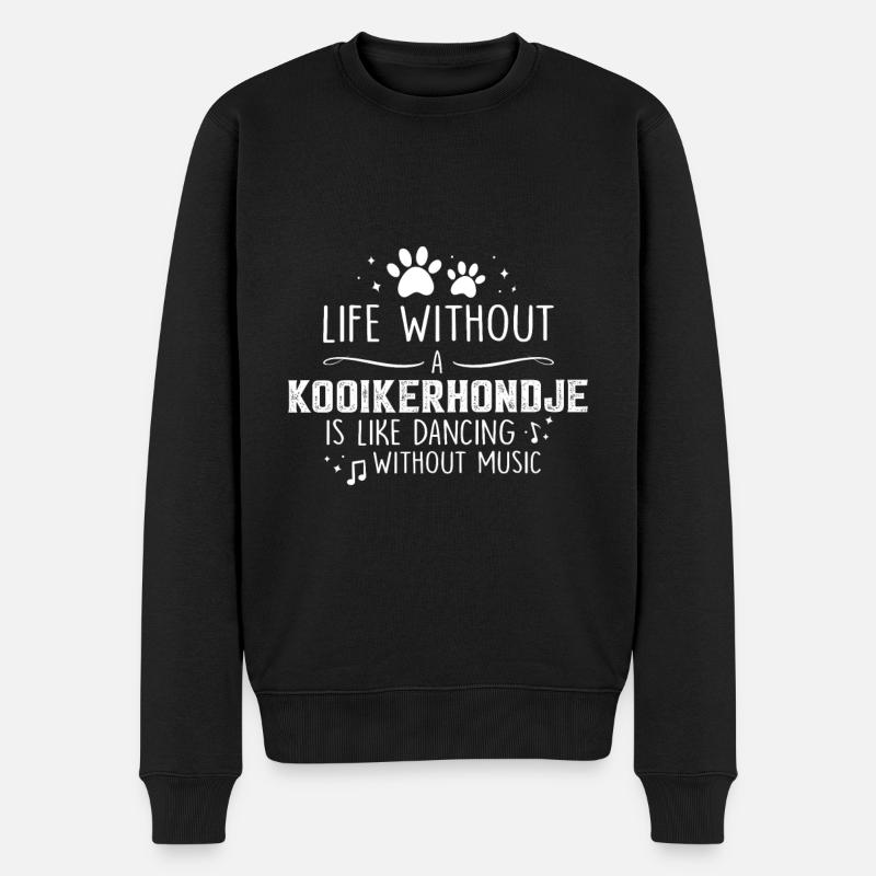 La vie sans kooikerhondje - Pull Premium bio Homme - noir
