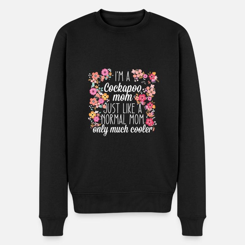 Maman Cockapoo - Pull Premium bio Homme - noir