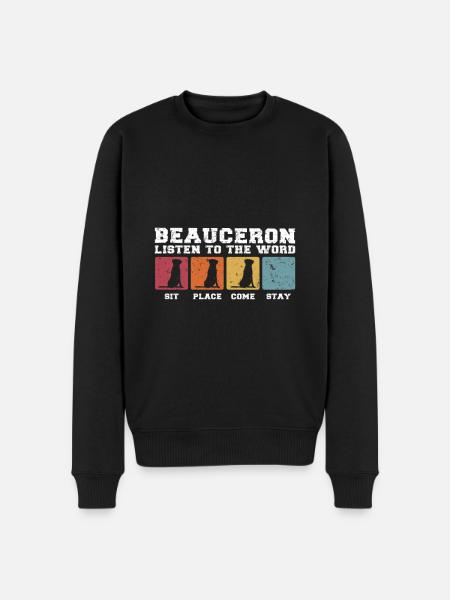 Beauceron écoute la parole - Pull Premium bio Homme - noir