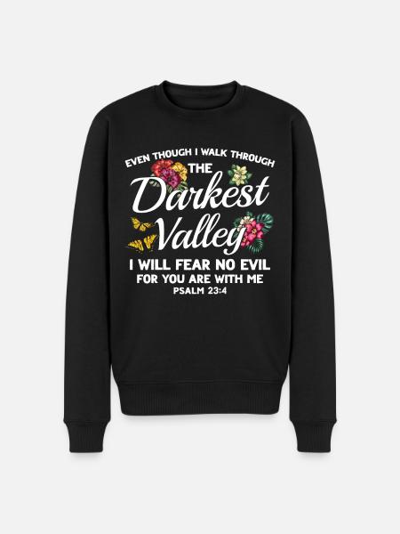 Inspirational Christian Jesus God Gift - Men's Premium Organic Jumper - black