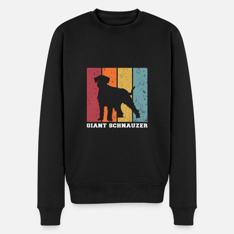 Schnauzer géant - Pull Premium bio Homme - noir