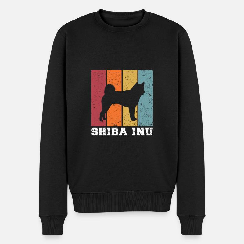 Shiba Inu - Pull Premium bio Homme - noir