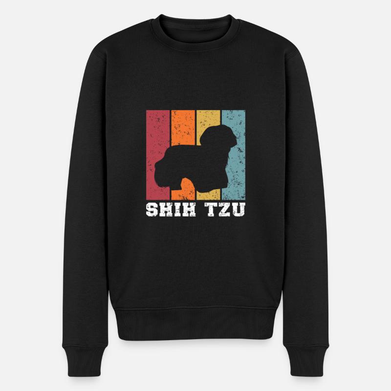 Shih Tzu - Pull Premium bio Homme - noir