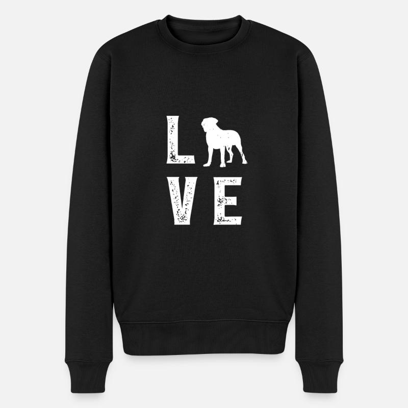 Boerboel Love - Männer Premium Bio Pullover - Schwarz