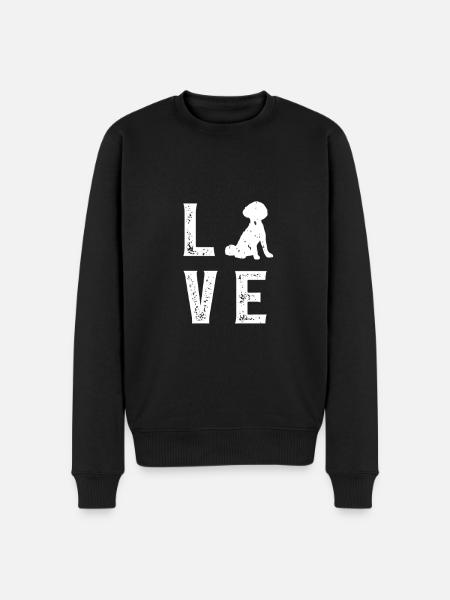 Amour caniche - Pull Premium bio Homme - noir