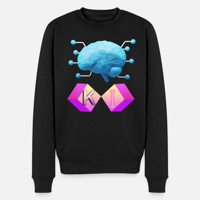 Conception d’intelligence artificielle - Pull Premium bio Homme - noir