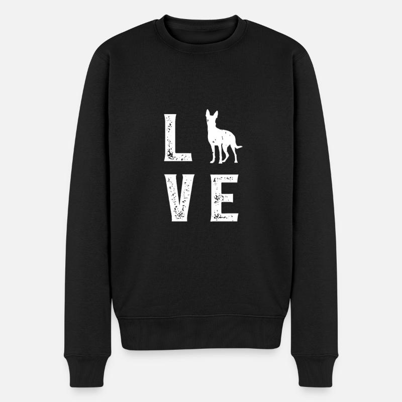 Podenco Amour - Pull Premium bio Homme - noir