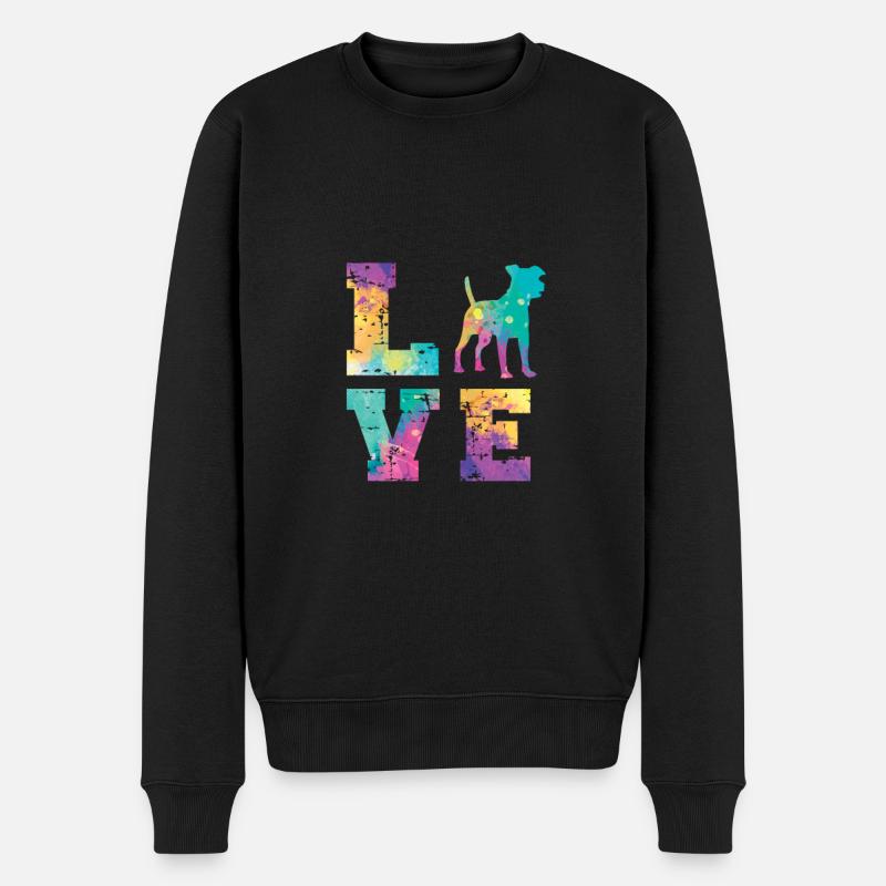 Jack Russell Terrier Amour - Pull Premium bio Homme - noir
