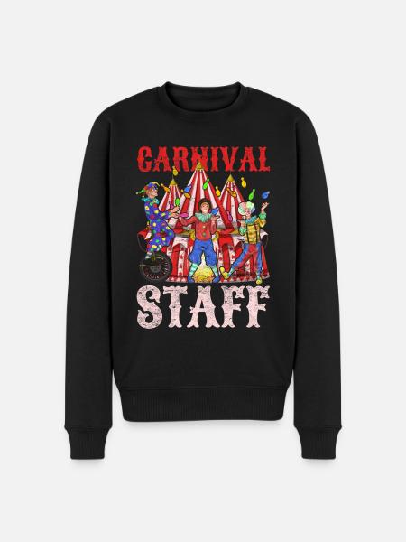 Karneval Cirkus Artist Klovn Gave Cirkus - Økologisk premium-sweatshirt til mænd - sort