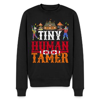 Kleine Menschen Bändiger Lustiges Geschenk Zirkus - Männer Premium Bio Pullover - Schwarz - Vorne - Nico (187cm)