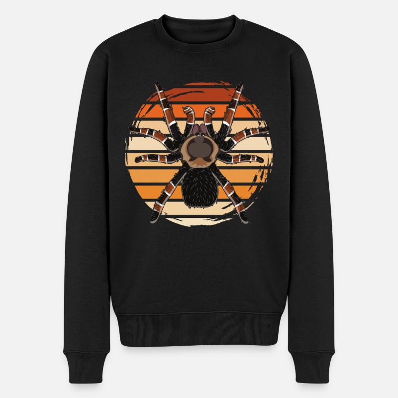 Araignée tarentule rétro tarentule - Pull Premium bio Homme - noir