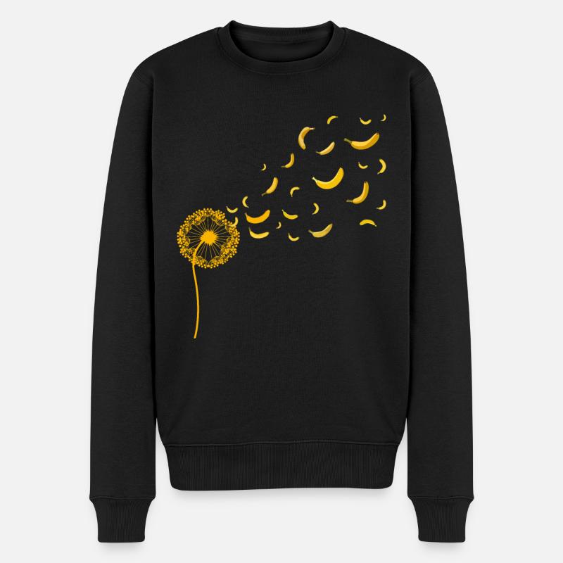 Fruit Fruit Cadeau Pissenlit Banane - Pull Premium bio Homme - noir