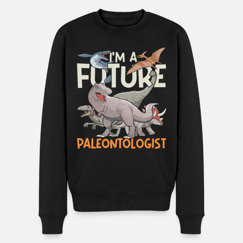 Futur paléontologue Gift Paléontologie - Pull Premium bio Homme - noir