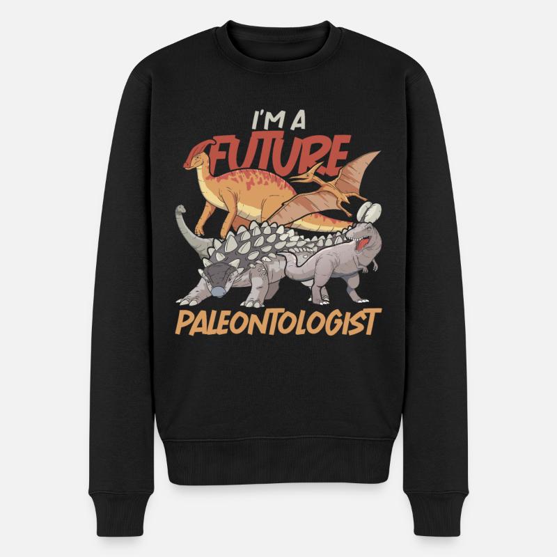 Paleontology Gift Future Paleontologist - Men's Premium Organic Jumper - black