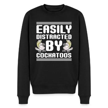 Papagei Vogelliebhaber Geschenk Lustiges Kakadu - Männer Premium Bio Pullover - Schwarz - Vorne - Nico (187cm)