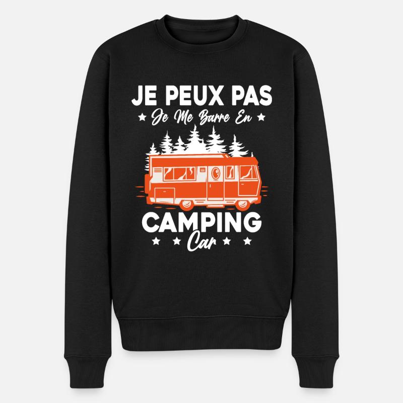 Wohnmobil Ich komme mit dem Wohnmobil nicht aus dem Weg - Männer Premium Bio Pullover - Schwarz