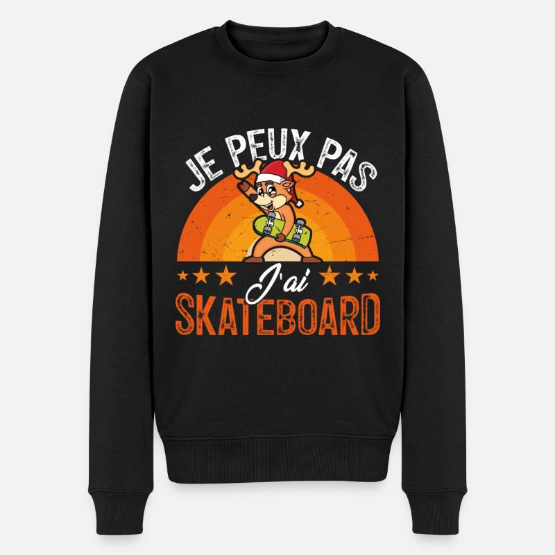 Je peux pas j ai Skate - Pull Premium bio Homme - noir