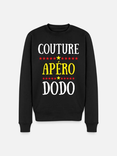 Couture Apéro Dodo - Pull Premium bio Homme - noir