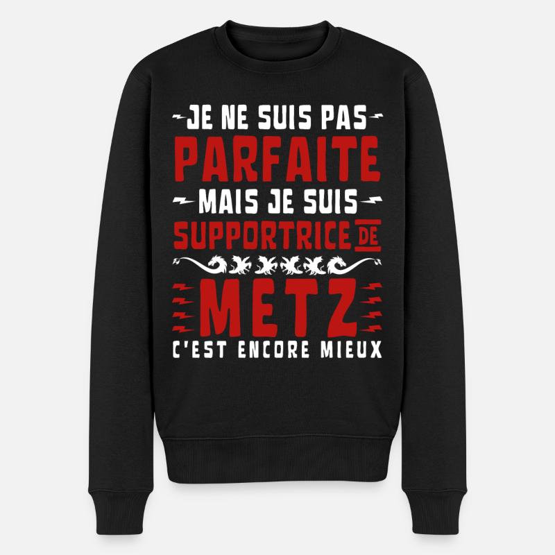 Femme Supportrice Metz - Pull Premium bio Homme - noir