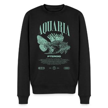 Rotfeuerfisch Marine Fish Keeper Moderne Streetwear - Männer Premium Bio Pullover - Schwarz - Vorne - Nico (187cm)
