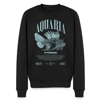 Rotfeuerfisch Marine Fish Keeper Moderne Streetwear - Männer Premium Bio Pullover - Schwarz - Vorne - Nico (187cm)