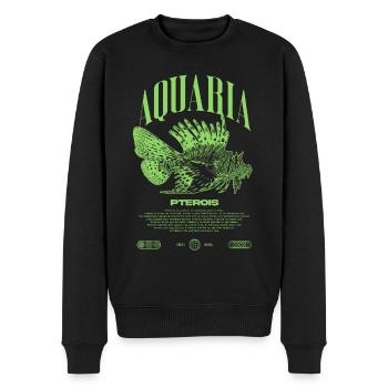 Rotfeuerfisch Marine Fish Keeper Moderne Streetwear - Männer Premium Bio Pullover - Schwarz - Vorne - Nico (187cm)