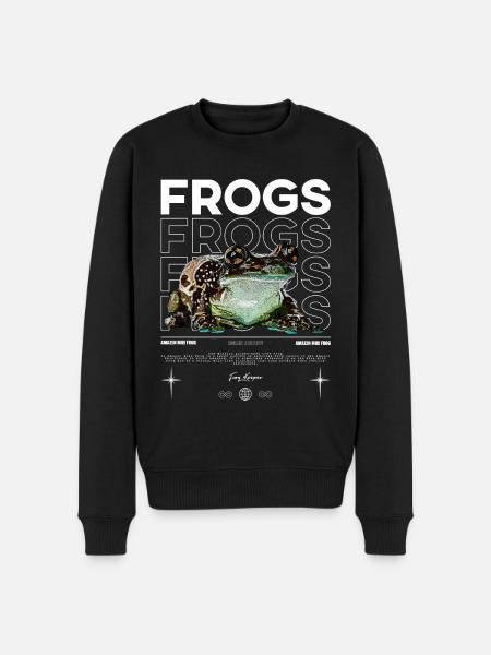Mælkefrø Streetwear Frøholder - Økologisk premium-sweatshirt til mænd - sort