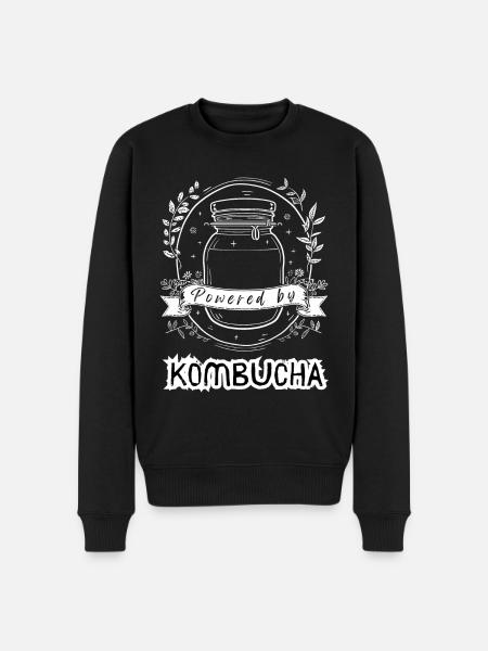 Powered by KOMBUCHA - Men's Premium Organic Jumper - black