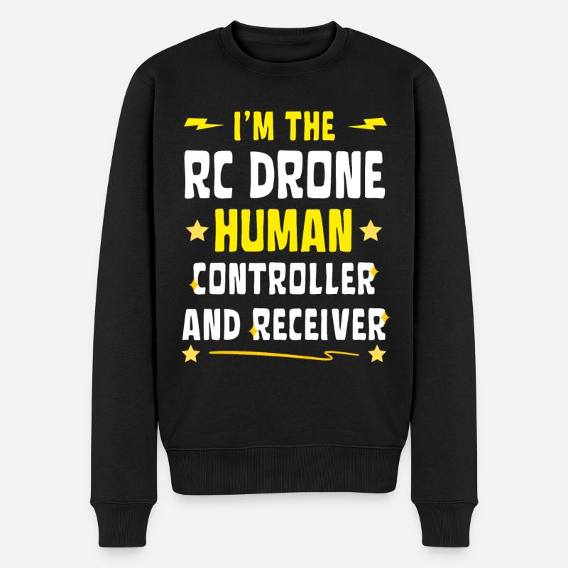 Je suis le contrôleur humain du drone RC - Pull Premium bio Homme - noir