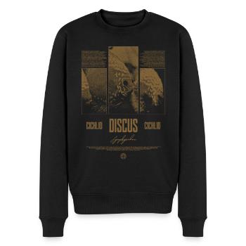 Diskusfisch Buntbarsch Aquarium Fischhalter - Männer Premium Bio Pullover - Schwarz - Vorne - Nico (187cm)
