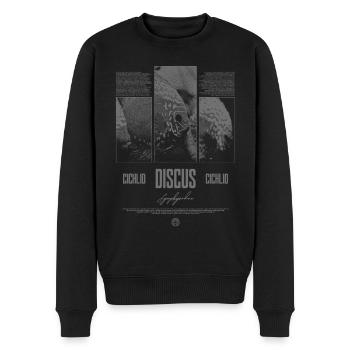 Diskusfisch Buntbarsch Aquarium Fischhalter - Männer Premium Bio Pullover - Schwarz - Vorne - Nico (187cm)