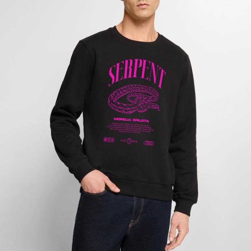Carpet Python Modern Reptile Keeper Streetwear Men's Premium Organic Jumper