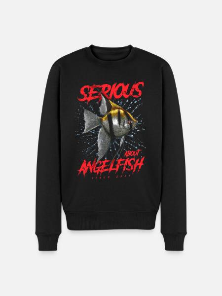 Ernsthaft mit Diskusfischen seit 2021 - Männer Premium Bio Pullover - Schwarz