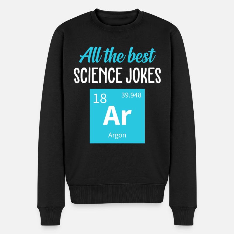 Science physique nerd - Pull Premium bio Homme - noir