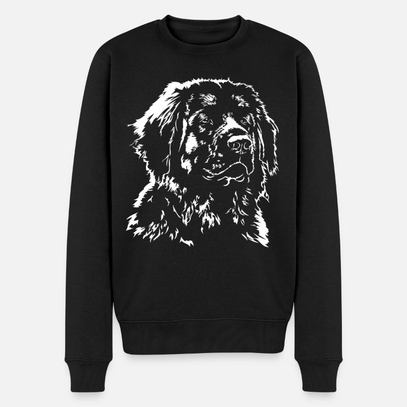 LEONBERGER Hundeportrait Wilsigns Hunde - Männer Premium Bio Pullover - Schwarz