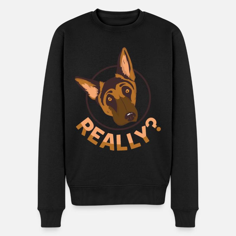 chien - Pull Premium bio Homme - noir