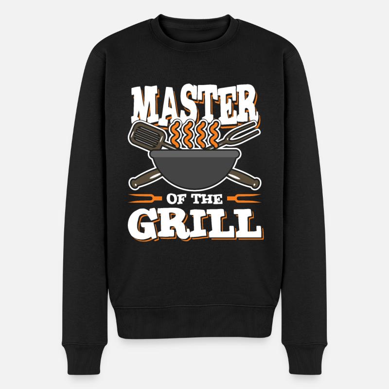Maître Grill Maître Griller Griller - Pull Premium bio Homme - noir