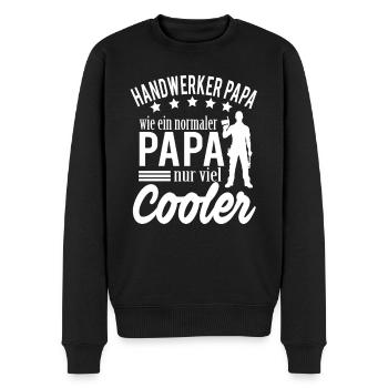 Handwerk Vatertag Geschenk Papa Handwerker - Männer Premium Bio Pullover - Schwarz - Vorne - Nico (187cm)
