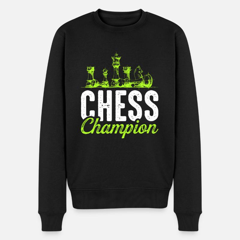Schach Champion Chess - Männer Premium Bio Pullover - Schwarz