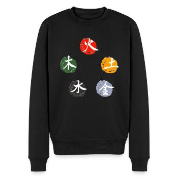 MTC-Gezeugungszyklus - Männer Premium Bio Pullover - Schwarz - Vorne - Nico (187cm)