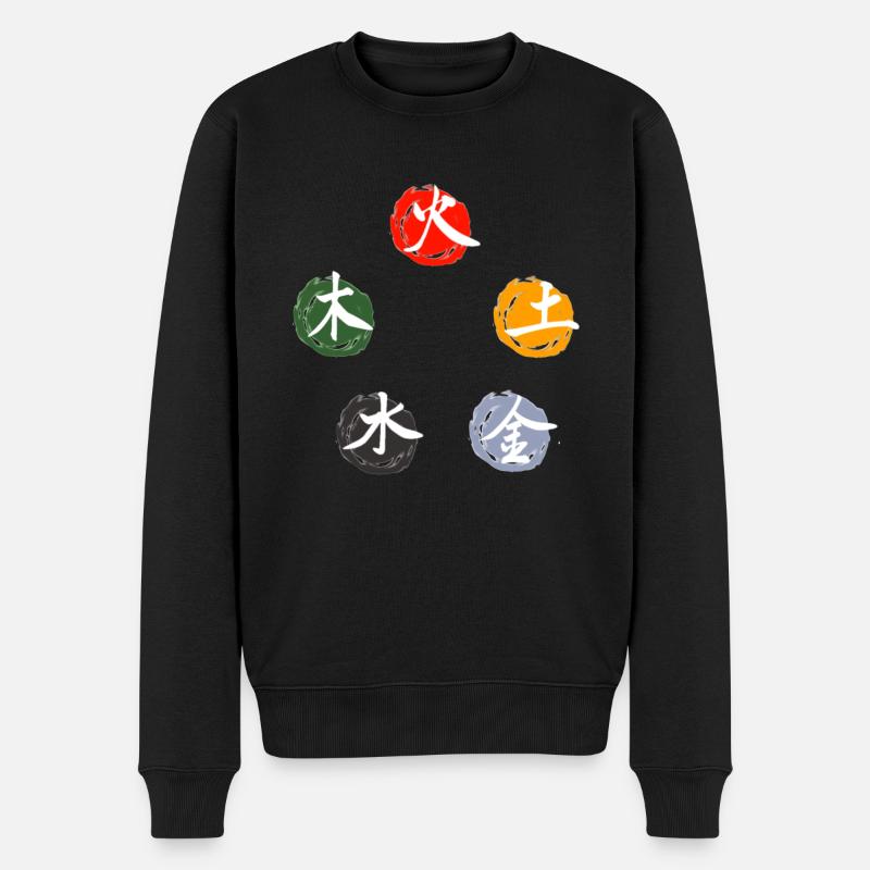 MTC-Gezeugungszyklus - Männer Premium Bio Pullover - Schwarz