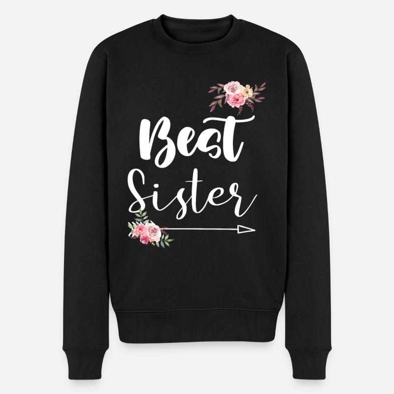 Best Sister - Männer Premium Bio Pullover - Schwarz