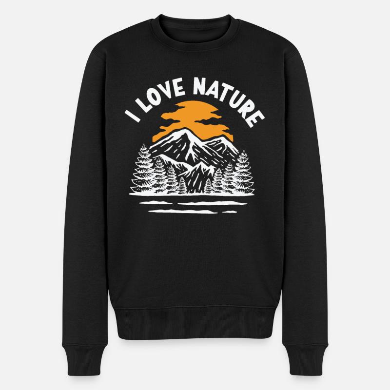 J'aime la nature nature - Pull Premium bio Homme - noir