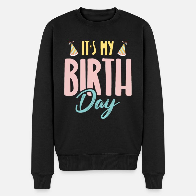 c'est mon anniversaire - Pull Premium bio Homme - noir