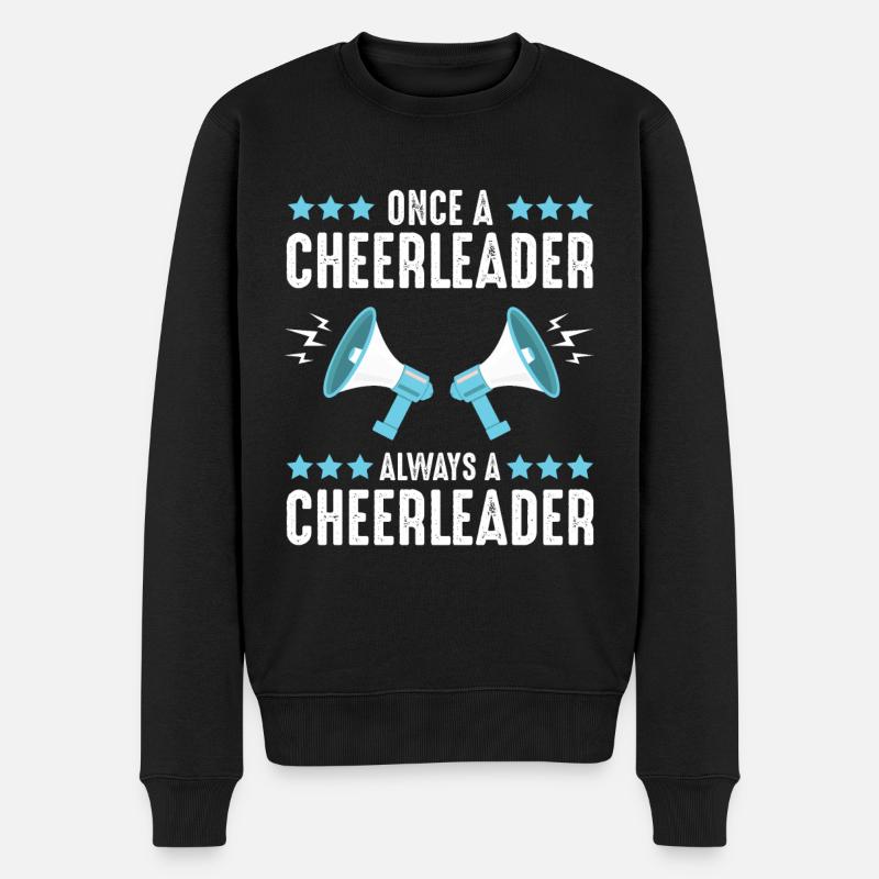 Cheerleder Cheerleading - Männer Premium Bio Pullover - Schwarz